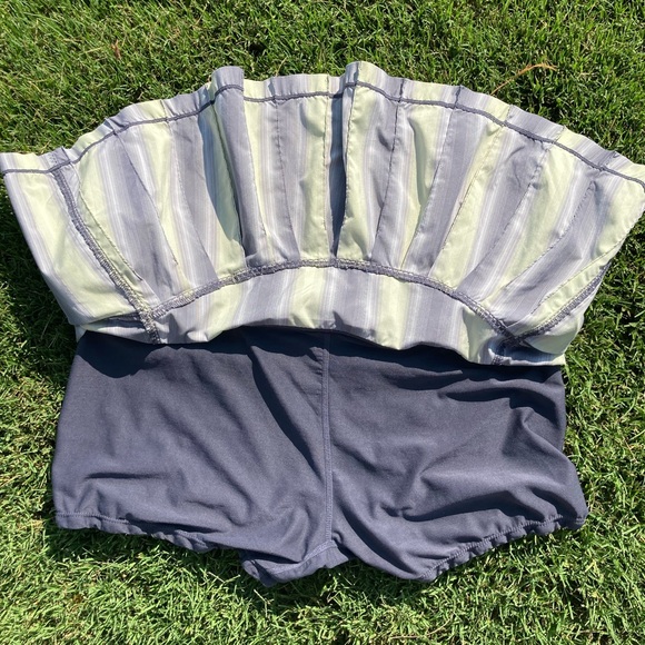 Lululemon Athletica Reflective Gray/Citron Tennis Pickleball Skirt 10 - Picture 4 of 8